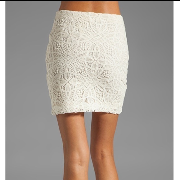 Jack by BB Dakota Fiona Crochet Lace Mini Skirt - Picture 2 of 9